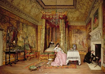 Stare listy - scena w Knole, 1873 r.